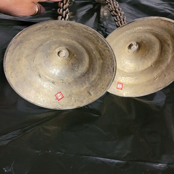 Pair Of Braidef Twisted Silver Color Candlestick Holders 14.5" Tall - Picture 6 of 9